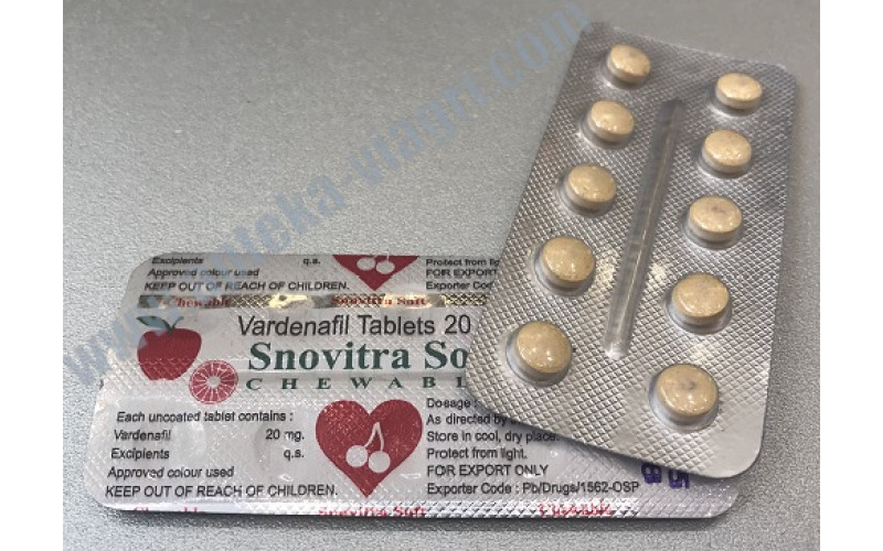 Левитра Софт 20 мг. (Snovitra Soft 20 mg)